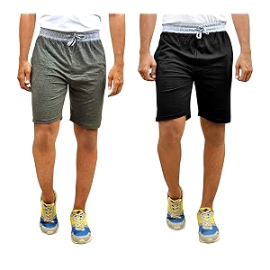 MOTUS Men Cotton Shorts Combo Pack of