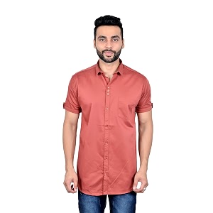 moudlin solid men39s spread collar 1408 slim fit regular fit cotton casual shirt stylish fashionable classic by maruti online