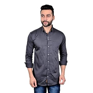 moudlin solid men39s spread collar 1408 slim fit regular fit cotton casual shirt stylish fashionable classic by maruti online