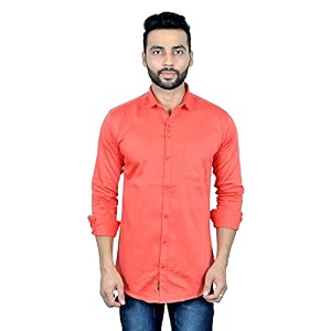 moudlin solid men39s spread collar 1408 slim fit regular fit cotton casual shirt stylish fashionable classic by maruti online