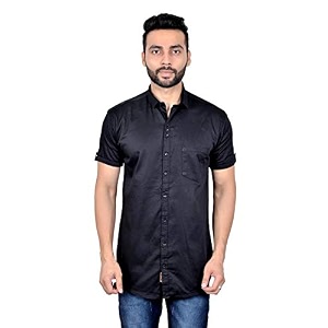 moudlin solid men39s spread collar 1408 slim fit regular fit cotton casual shirt stylish fashionable classic by maruti online