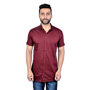moudlin solid men39s spread collar 1408 slim fit regular fit cotton casual shirt stylish fashionable classic by maruti online