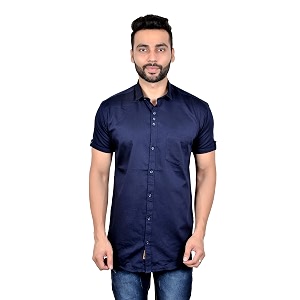 moudlin solid men39s spread collar 1408 slim fit regular fit cotton casual shirt stylish fashionable classic by maruti online