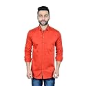 MOUDLIN Solid Men's Spread Collar 1408 Slim Fit Regular Fit Cotton Casual Shirt Stylish Fashionable Classic by Maruti Online