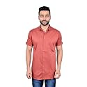 MOUDLIN Solid Men's Spread Collar 1408 Slim Fit Regular Fit Cotton Casual Shirt Stylish Fashionable Classic by Maruti Online