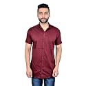 MOUDLIN Solid Men's Spread Collar 1408 Slim Fit Regular Fit Cotton Casual Shirt Stylish Fashionable Classic by Maruti Online