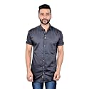 MOUDLIN Solid Men's Spread Collar 1408 Slim Fit Regular Fit Cotton Casual Shirt Stylish Fashionable Classic by Maruti Online