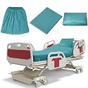 Moukeren 3 Pcs Hospital Bed Sheets Set for Home Nursing Use, Green