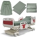 Moukeren 6 Pcs Hospital Bed Sheets Set for Home Nursing Use, Green