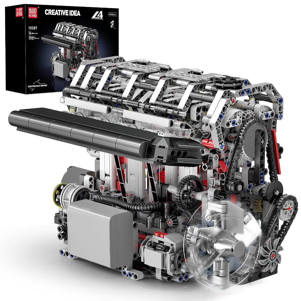 10087 Mould King 10087 L4 Engine Building Kit - Build Your Own L4 Engine Toy ...