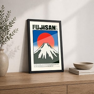 Mount Fuji Japan Premium Framed Wall Poster