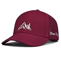 Mountain & Tree Outdoor Trucker Hat for Men Women, Embroidery Gift Baseball Cap for Hiking & Camping
