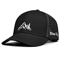 Mountain &amp; Tree Outdoor Trucker Hat for Men Women, Embroidery Gift Baseball Cap for Hiking &amp; Camping