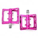 Mountain Bike Pedals, Aluminum Metal Bicycle Flat Pedals 9/16"