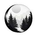 Mountain Tree Spare Tire Cover Wheel Protectors Dust-Proof Wheel Tire Cover Fit Trailer, Rv, Sand Many Vehicle 17inch