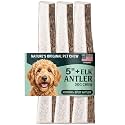 Mountain Valley Elk Antlers for Dogs Chew Split Dog Antler,3Pack, M