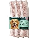 Mountain Valley Elk Antlers for Dogs Chew Split Dog Antler 3Pack, L