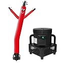 MOUNTO 6 ft Inflatable Tube Man with 1/3 HP Blower, Waving Dancer Complete Set for Store Advertising, Grand Openings and Events, Red