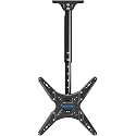 MOUNTUP Outdoor Ceiling TV Mount for 26"- 65" TVs, Waterproof &amp; Rustproof Outside Ceiling Mount with Stainless Steel Hardware, Heavy Duty 99lbs Full Motion Bracket for Patio/Gazebo, Max VESA 400x400mm