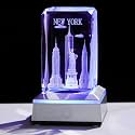 Movdyka 3D Crystal Statue of Liberty Empire State Building Figurine