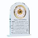 Movdyka 70th Birthday Gifts for Women Men - Crystal Clock Gifts Personalized 1956 70 Year Old Birthday Present for Her Him - Happy 70th Birthday Gifts Ideas for Mom Dad Unique