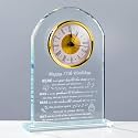 Movdyka 75th Birthday Gifts for Women Men - Crystal Clock Engraved Personalized 1951 75 Year Old Birthday Present for Her Him - Happy 75th Birthday Gifts Ideas for Mom Dad Unique