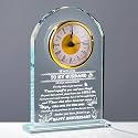 Movdyka Anniversary Wedding Gifts for Husband - Crystal Clock Gifts Personalized Gifts for My Husband Who Has Everything - Present Ideas for Husband On Our Anniversary