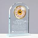 Movdyka Mom Gifts from Daughter Son - Crystal Clock Engraved Mothers Day Appreciation Gifts Keepsake for Mother Mama who has Everything - Love Reminder Present for Birthday Thanksgiving Christmas