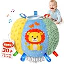 Move2Play, Interactive Baby Ball with 30+ Sounds &amp; Songs | Toys for 1 Year Old Boys &amp; Girls | Baby Toys 6-12+ Months | Musical Crawling Ball for Toddlers 1-3 | 1st Birthday Gift | Sensory