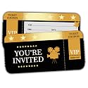 Movie Birthday Party Invitation for Girls Boys, Kids VIP Birthday Party Supplies, 30 Cards With 30 Envelopes