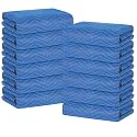 Moving Blankets 12 Pack, Large 80"x72" 36 lb/dz – Blue & Black