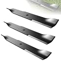 Mower Blades Compatible with Hustler Raptor 52 Inch Deck, High Lift 3 Pack