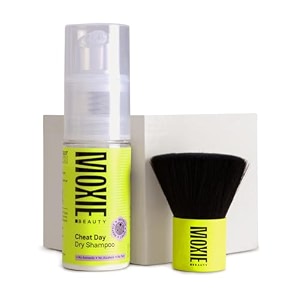 moxie beauty cheat day dry shampoo powder with brush spray-free  30g