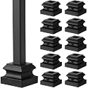 Moxweyeni 12 Pcs Iron Baluster Shoes for Square Staircase Balusters