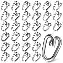 Moxweyeni 30 Pcs Chain & Fittings Repair and Lap Link, 1/8" X 3/4"