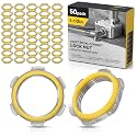 Moxweyeni 50 Pcs 1-1/2" Electrical Conduit Lock Nut with PVC Molded Gasket