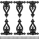 Moxweyeni 6 Pack Antique Cast Iron Heavy Duty T Hinges for Gates 5.3 Inch
