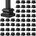 Moxweyeni 96 Pcs Iron Baluster Shoes for Square Staircase Balusters
