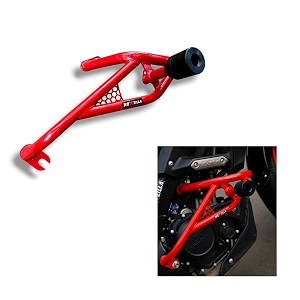moxzilla shark crash gurad for mt15 bikes suitable for all models mt15 bikes red