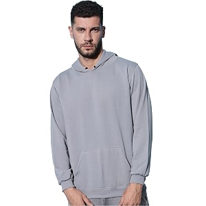 Mens Cotton Blend Hooded Sweatshirt