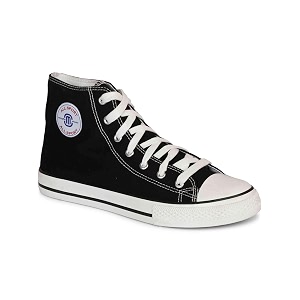 mozafia women39s comfortable high-top canvas sneakers  classic lace-up casual walking shoes trendy fashion sneakers