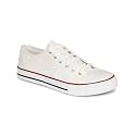 MOZAFIA Comfortable Fashion Lace-up Sneakers with Classic Low Tops Canvas Casual Shoes for Men (MZF-All-Sport-White-7)