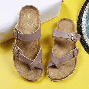 mozafia women flats sandal pink  4