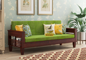 mp enterprises solid wood sofa cum bed with storage for livingroombedroomseating 3 seater double solid wood fold out sofa cum bed