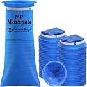 MP MOZZPAK Vomit Bags Disposable 50 Pack - 1000ml Emesis Bags, Leak-Proof Barf Bag, Travel Friendly Puke &amp; Nausea Bag for Motion Sickness, Medical Grade Throw up Relief for Car, AirPlane, &amp; Road Trip
