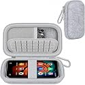 MP3 MP4 Player Case & Hard Carrying Pouch for Innioasis for Luoran for ZAQE for AGPTEK for Ninsiden for TIMMKOO for MYMAHDI for Phinistec Travel Bag with Pocket for Earbuds (Light Gray)