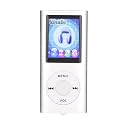 MP3 Player, 1.8 Inch Color Display Screen Multifunctional MP3 Music Player with USB Cable And Earphones, Portable Music Player for Going Out, Traveling, Entertainment(Silver)