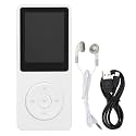 MP3 Player, 1.8 Inch Display Screen Music Player, Multifunctional Portable MP3 Music Player for Going Out, Traveling and Entertainment(White)
