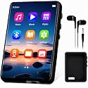 128GB MP3 Player with Bluetooth 5.4, 2.4" Portable HiFi Music Player with FM Radio/HD Speaker/E-Book, Digital Music Player Earphones Included