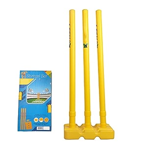 mph enterprise cricket kit for kids  plastic 20-20 cricket kit for kids cricket set of 3-6 year boys bat amp ball set playing outdoor and indoor sports game toy 20-20 cricket kit yellow 1